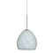 Besa Lighting Bolla Cord Pendant, Carrera, Satin Nickel Finish, 1x9W LED 1BT-412219-LED-SN - alternate 1